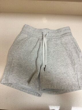 lululemon athletica Heather Gray Drawstring Sweat Shorts